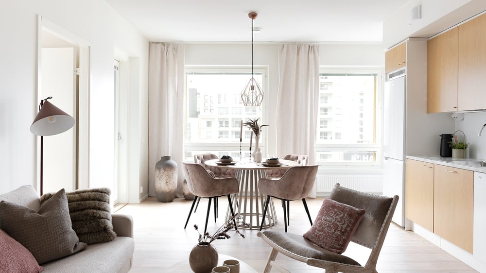 Veturitie sisustettu mallisasuntokuva 2PP